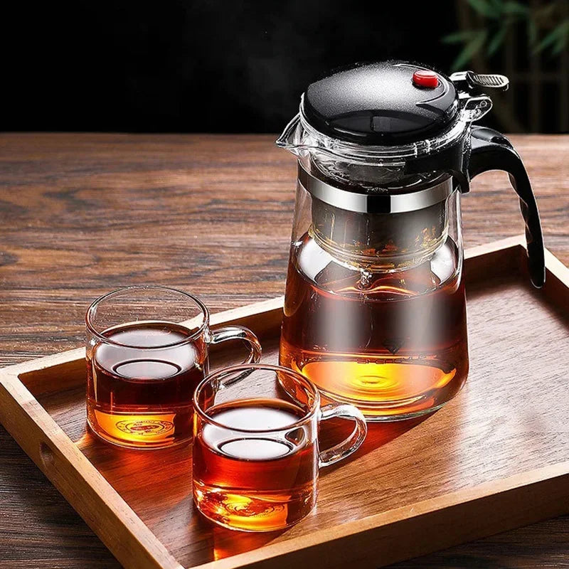 Bule de Vidro com Infusor para Chá – Resistente ao Calor Capacidade 1.8l