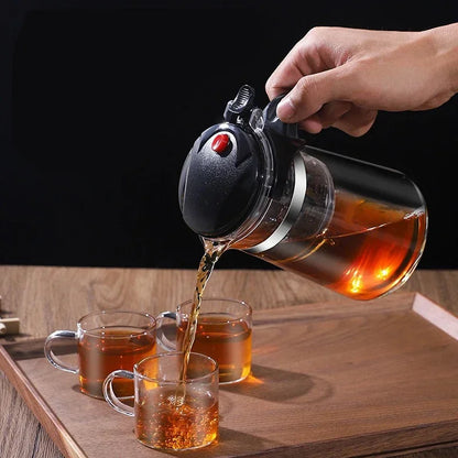 Bule de Vidro com Infusor para Chá – Resistente ao Calor Capacidade 1.8l