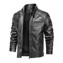 Jaqueta Masculina de Couro Slim