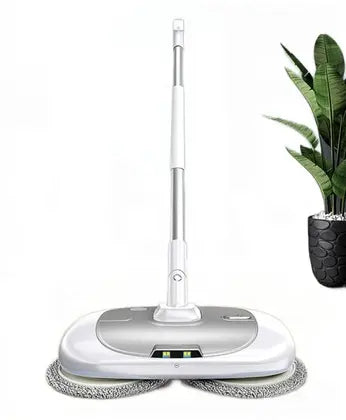 Mop Elétrico Inteligente + BRINDES: Módulos de Limpeza e Tanque Suporte